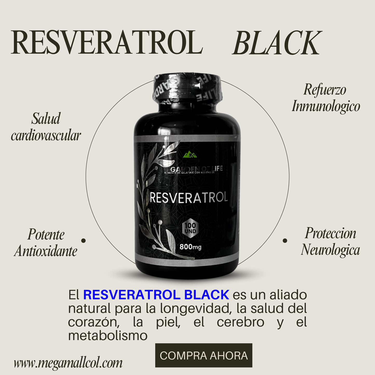 RESVERATROL BLACK (REGISTRO INVIMA)