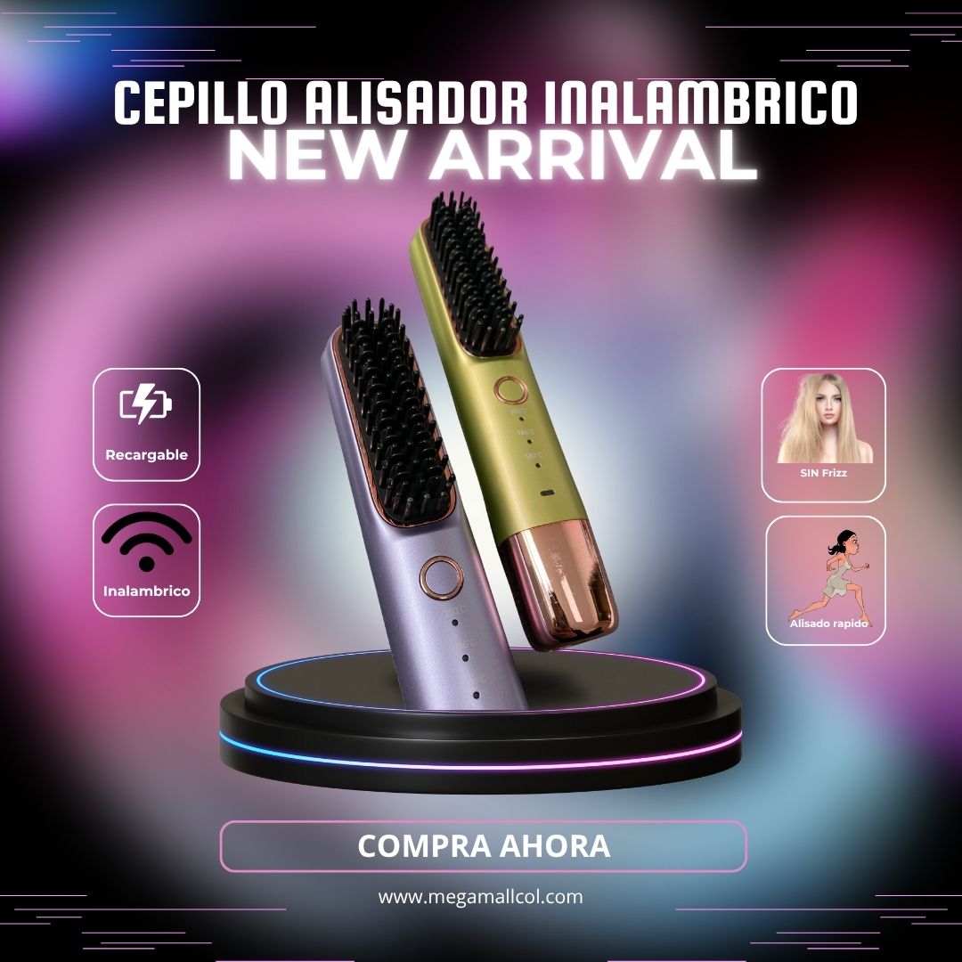 Cepillo Alisador de Cabello Inalámbrico