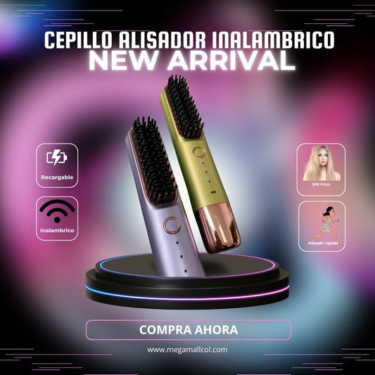 Cepillo Alisador de Cabello Inalámbrico